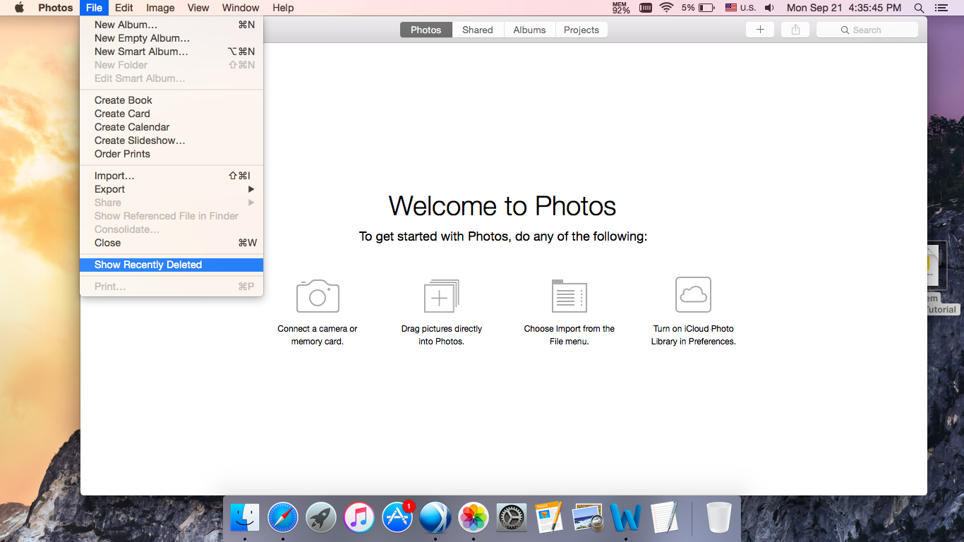 how to find deleted pictures on mac